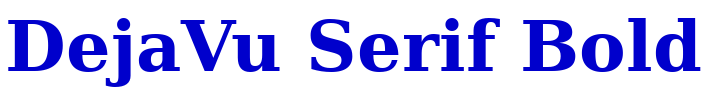 DejaVu Serif Bold шрифт